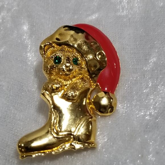 Avon Christmas tac pin mouse in boots 1.1398 - Picture 7 of 10